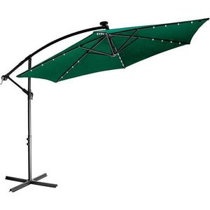 STILISTA záhradný slnečník s kľučkou 3, 5 m, zelený + LED vyobraziť