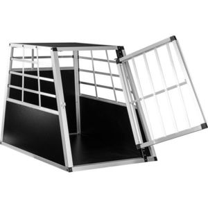 Hliníkový prepravný box pre psov, 65 × 90 × 69 cm, veľ. L vyobraziť