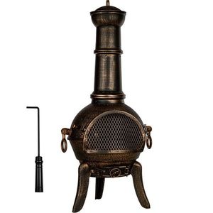 STILISTA Vonkajší záhradný krb, 112 cm, bronzový vyobraziť