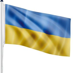 FLAGMASTER Vlajkový stožiar vr. vlajky Ukrajina, 650 cm vyobraziť