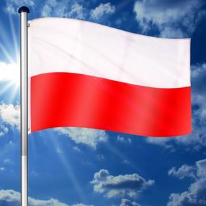 Vlajkový stožiar vrátane vlajky Poľsko - 650 cm vyobraziť
