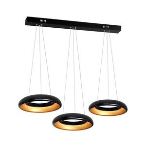 LED Luster na lanku RONDO 3xLED/12W/230V čierna vyobraziť