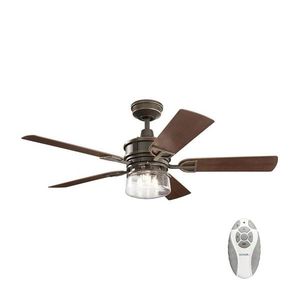 Elstead Kichler KLF-LYNDON-52-OZ - Stropný látor LYNDON 3xE27/8W/230V IP23 + DO vyobraziť