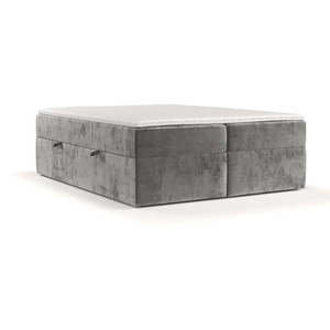 Sivá boxspring posteľ s úložným priestorom 160x200 cm Yoko – Maison de Rêve vyobraziť