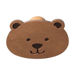 Hnedý nástenný oceľový háčik Bear Dot Nupo – LIND DNA vyobraziť