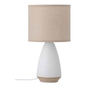 Biela/béžová stolová lampa s textilným tienidlom (výška 27, 5 cm) Paprica – Bloomingville vyobraziť