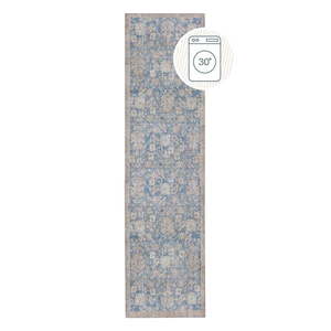 Modrý prateľný behúň 60x230 cm Orelia Global – Flair Rugs vyobraziť