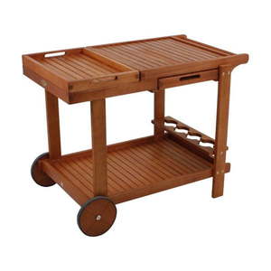 Záhradný servírovací stolík z eukalyptového dreva 60x100 cm Hayward – Garden Pleasure vyobraziť
