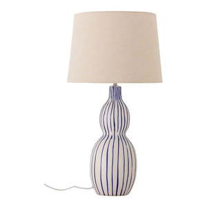 Modrá/krémová stolová lampa s textilným tienidlom (výška 68, 5 cm) Gavisa – Bloomingville vyobraziť