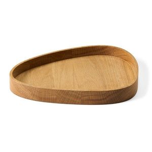 Dekoratívny drevený úložný box v prírodnej farbe 26x23x3 cm Curve L – LIND DNA vyobraziť