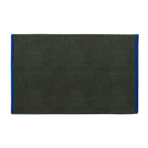 Tmavozelená/modrá kúpeľňová predložka z bio bavlny 50x80 cm Soft – Mette Ditmer Denmark vyobraziť