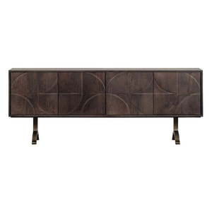 Tmavohnedý TV stolík z mangového dreva 180x70x40 cm Draw – WOOOD vyobraziť