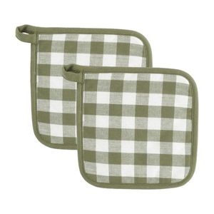 Bavlnené chňapky v súprave 2 ks Gingham – Tiseco Home Studio vyobraziť