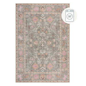 Svetlozelený prateľný koberec 190x290 cm Una Floral – Flair Rugs vyobraziť