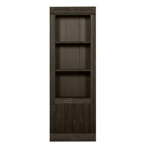 Tmavohnedá knižnica z borovicového dreva 78x230x37 cm Yumi – WOOOD vyobraziť