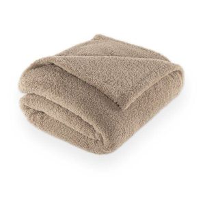 Taupe mikroplyšová deka 150x200 cm Cocoon – Tiseco Home Studio vyobraziť