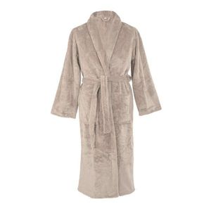 Taupe mikroplyšový župan veľkosť L/XL Pippa – Tiseco Home Studio vyobraziť