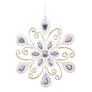 Vianočná ozdoba 15 cm Snowflake – Casa Selección vyobraziť