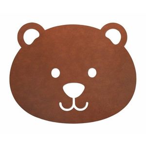 Hnedý ručne tkaný detský koberec z Eko kože 73x92 cm Bear XXL Bull – LIND DNA vyobraziť
