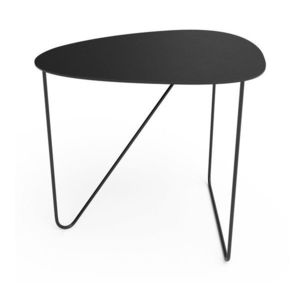 Čierny kovový konferenčný stolík 44x50 cm Curve L Bull – LIND DNA vyobraziť