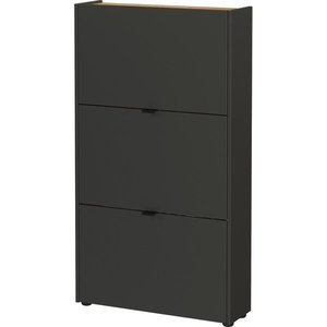 Antracitová výklopná skrinka na topánky 71x127x22 cm Ameca – Germania vyobraziť