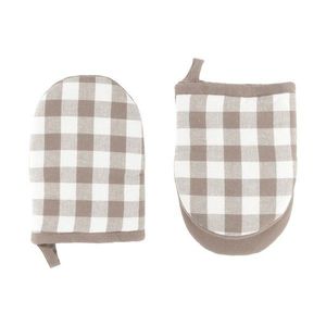 Bavlnené kuchynské rukavice v súprave 2 ks Gingham – Tiseco Home Studio vyobraziť