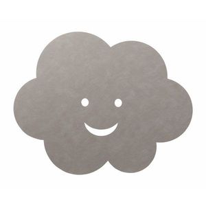 Sivobéžový ručne tkaný detský koberec z Eko kože 70x88 cm Cloud XXL Cloud – LIND DNA vyobraziť