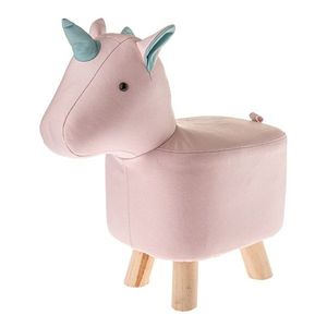 Svetloružová detská stolička Unicorn – Dakls vyobraziť
