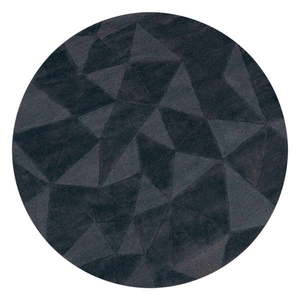 Antracitový ručne tkaný vlnený okrúhly koberec ø 160 cm Shard Charcoal – Flair Rugs vyobraziť