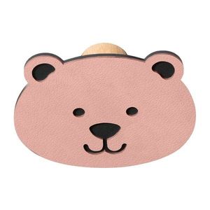 Ružový nástenný oceľový háčik Bear Dot Nupo – LIND DNA vyobraziť