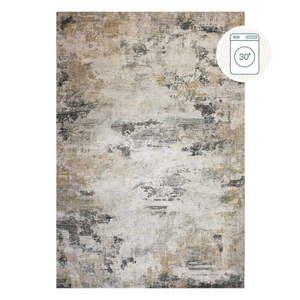 Sivobéžový prateľný koberec 152x230 cm Lila Abstract – Flair Rugs vyobraziť