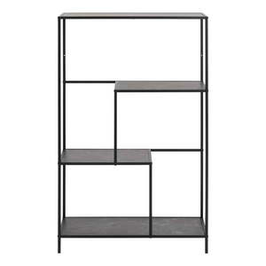 Matne čierna knižnica v dekore mramoru 72x170x32 cm Infinity – Actona vyobraziť