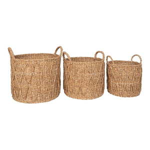 Košíky v súprave 3 ks z morskej trávy ø 32x30 cm Krabi – House Nordic vyobraziť