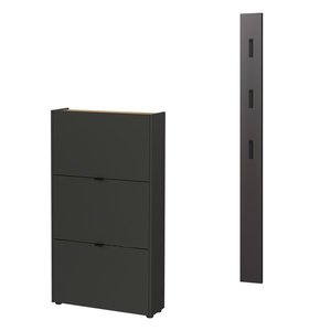 Antracitová predsieňová zostava 101x200x22 cm Ameca – Germania vyobraziť