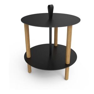 Okrúhly odkladací stolík ø 48 cm Strap L Bull – LIND DNA vyobraziť