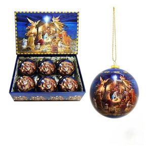 Papierové vianočné gule v súprave 6 ks ø 7, 5 cm Nativity Memory – Casa Selección vyobraziť