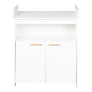 Biela detská komoda s prebaľovacím pultom 88x98x75 cm Anton – Roba vyobraziť