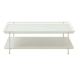 Svetlosivý kovový konferenčný stolík 55x110 cm Yuba – Unique Furniture vyobraziť