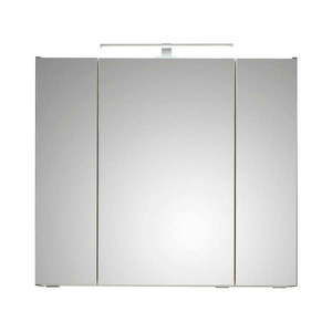 Sivá závesná kúpeľňová skrinka so zrkadlom 80x70 cm Set 357 - Pelipal vyobraziť