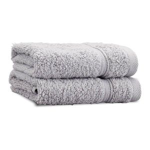 Svetlosivé froté bavlnené uteráky v súprave 2 ks 30x30 cm Zero Twist – Catherine Lansfield vyobraziť