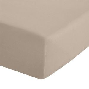 Svetlohnedá napínacia perkálová plachta 150x200 cm Easy Iron Percale – Catherine Lansfield vyobraziť
