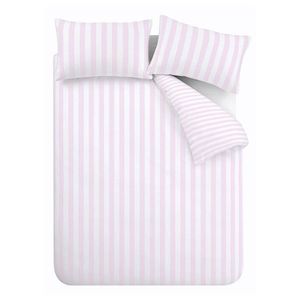 Biele/ružové obliečky na dvojlôžko/predĺžené 230x220 cm Stripe Tease – Sassy B vyobraziť