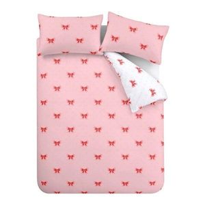 Ružové obliečky na jednolôžko 135x200 cm Dotty Bows – Sassy B vyobraziť