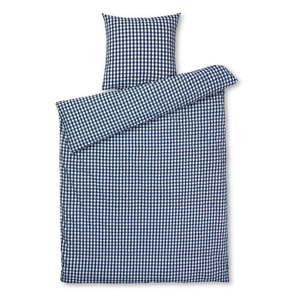 Tmavomodré krepové obliečky na jednolôžko/predĺžené 150x210 cm Bæk&Bølge – JUNA vyobraziť