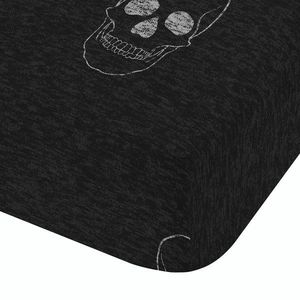 Tmavosivá napínacia detská plachta na dvojlôžko 135x190 cm Skulls – Catherine Lansfield vyobraziť