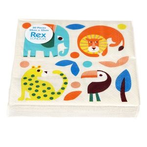 Obrúsky v súprave 20 ks 25x25 cm Wild Wonders – Rex London vyobraziť