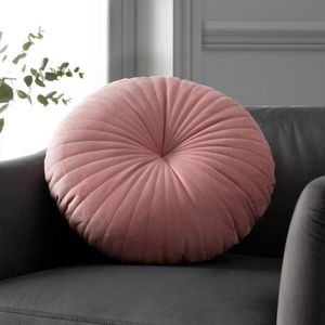 Zamatový dekoračný vankúš ø 40 cm Round Soft Touch – Catherine Lansfield vyobraziť