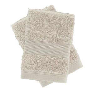 Béžové froté bavlnené uteráky v súprave 2 ks 30x30 cm Anti-Bacterial – Catherine Lansfield vyobraziť