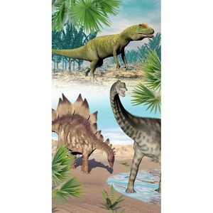 Detská zamatová plážová osuška 75x150 cm Dino – Good Morning vyobraziť