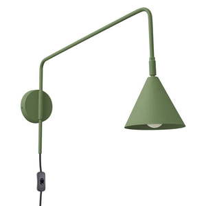Zelené nástenné svietidlo do zásuvky Zylo – Nice Lamps vyobraziť